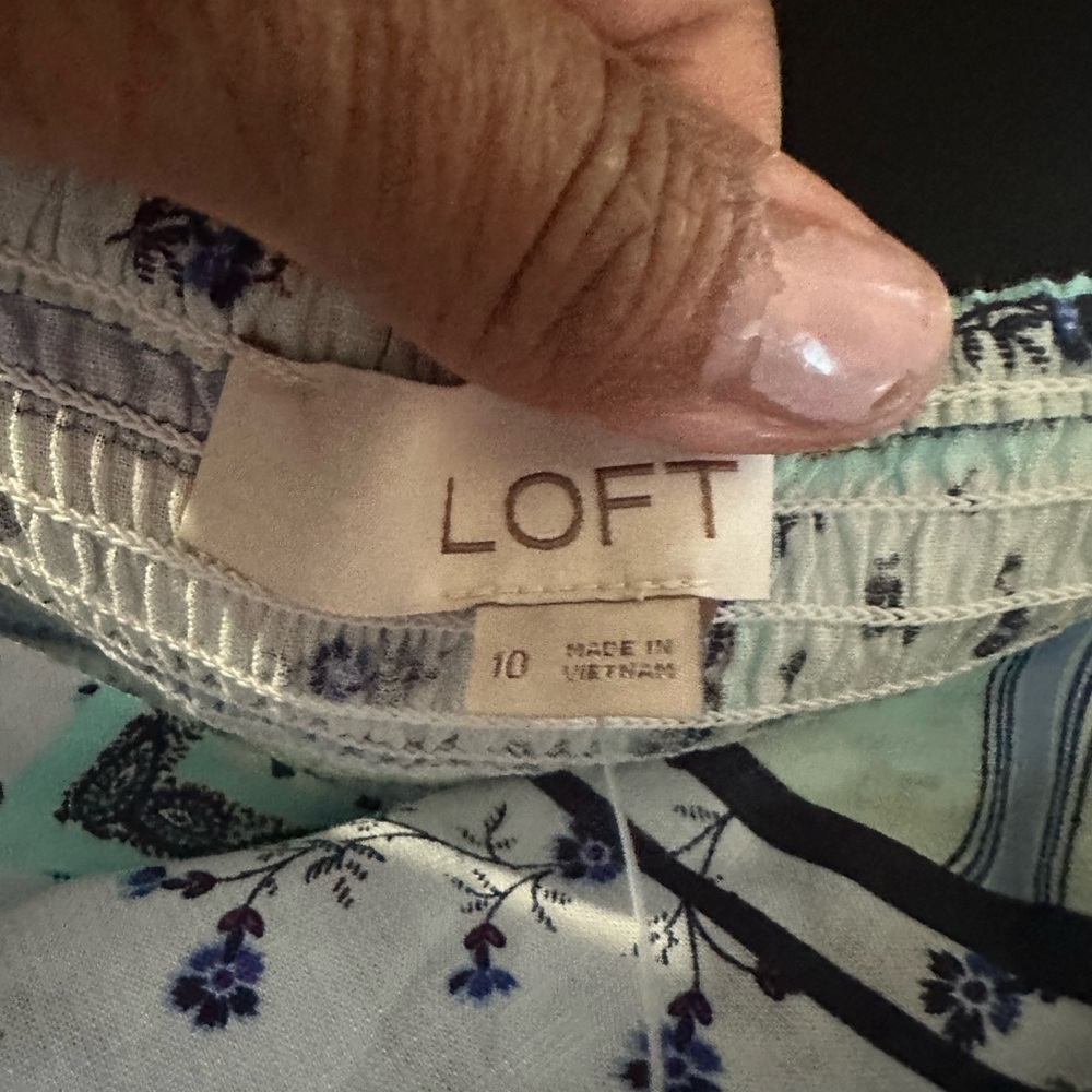 LOFT Multicolor Patchwork Dress - Picture 3 of 3